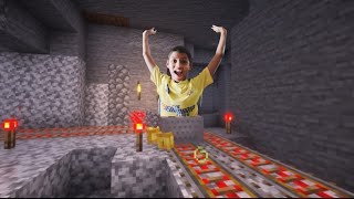 MINECRAFT SURVIVAL SERIES PART6I BUILD UNDERGROUND MINING ROUTE [upl. by Wendt380]