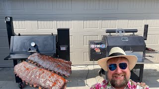 Yoder vs Lonestar Grillz Pork Rib Test [upl. by Yeldoow]