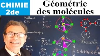 Géométrie moléculaire selon Gillespie  Chimie 2de [upl. by Abad]