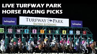 Live Turfway Park Horse Racing Picks [upl. by Onairotciv]