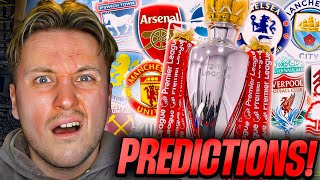 EARLY PREMIER LEAGUE PREDICTIONS [upl. by Llenrag112]