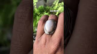 Natural Cincin Batu Akik Sulaiman Ginggang Putih [upl. by Naedan]