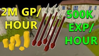 Amazing High Level Fletching Method That Makes 2MHR 500K EXPHOUR [upl. by Harlene158]