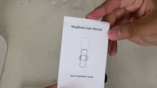 MayBesta wireless microphone Amazon unboxing and review [upl. by Kuhlman160]