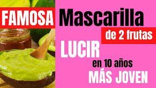 Mascarilla facial de 2 frutas Antiarrugas antimanchas Para rejuvenecer la piel [upl. by Solenne]