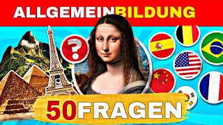 Teste Dein Allgemeinwissen Mit Diesem 50fragenquiz [upl. by Elyl759]