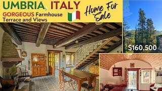 Charming ITALIAN Farmhouse with Terrace FOR SALE Umbria ITALY [upl. by Dosi]