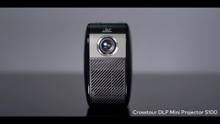 Crosstour Mini DLP Projector S100 Operation Video [upl. by Kumler]