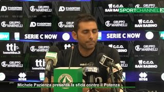 Mister Pazienza presenta la sfida contro il Potenza [upl. by Kama]