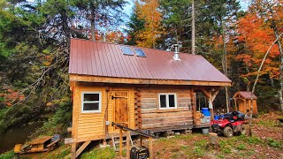 Three Years Building an Off Grid Dovetail Log Cabin in the Canadian Wilderness  Start to Finish [upl. by Innavoeg]