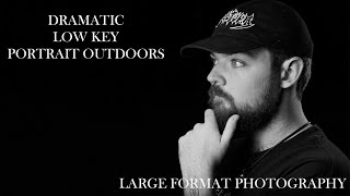 LARGE FORMAT DRAMATIC PORTRAITS ANYWHERE – How to create a black background outdoors  Part 1 [upl. by Aiet833]