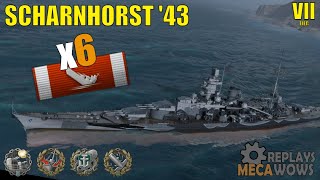 Scharnhorst 43 6 Kills amp 176k Damage  World of Warships Gameplay [upl. by Meingolda]