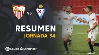 Resumen de Sevilla FC vs SD Eibar 10 [upl. by Hsiri81]