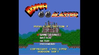 Dyna Blaster 1990  all the big bosses with passwords  Old PC game Longplay  clone of Bomberman [upl. by Ellertnom727]