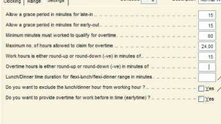 TCMS V22  New Version11The Settings of Normal working hours [upl. by Averill806]