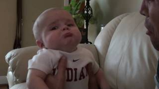 Mean Daddy  Hilarious Baby Video [upl. by Aitercul544]