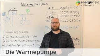 Wärmepumpe Funktion Kosten amp Förderung im Überblick  EnergieheldWhiteboard 2018 [upl. by Anitap340]