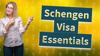 What are the requirements for a Schengen visa [upl. by Sarette]