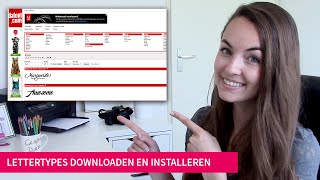 How to lettertypes downloaden en installeren [upl. by Zakaria]