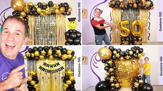 4 IDEAS 🤩 DECORACIONES PARA CUMPLEAÑOS 😍 Guirnalda de globos Decoración con globos  Gustavo gg [upl. by Ricardo995]