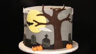 Decorating a Halloween Cake Using Fondant [upl. by Soisanahta]