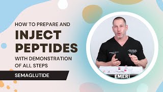 HOW TO PREPARE AND INJECT PEPTIDES WITH DEMONSTRATION OF ALL STEPS  SEMAGLUTIDE  Dr Jason Emer [upl. by Arted]