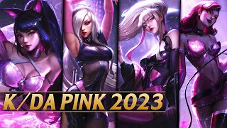 KDA PINK 2023 NEW SKINS CONCEPT  League of Legends [upl. by Ayama]