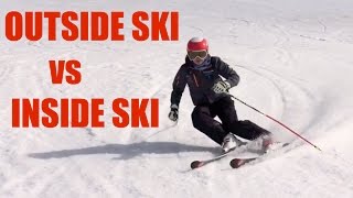 OUTSIDE SKI vs INSIDE SKI [upl. by Nongim]