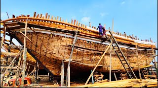 Handmade Wooden Ship Manufacturing in Pakistan  Amazing Wood Ship Manufacturing Process [upl. by Enneicul]