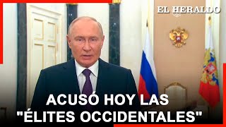 Putin conmemora la anexión acusando a Occidente de preparar a Ucrania para atacar a Rusia [upl. by Athelstan]