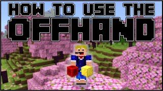 Minecraft Bedrock 121  How To Use The Offhand Slot MobileXboxPS4Windows 10Switch [upl. by Cahn]