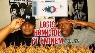 Logic  Homicide feat Eminem Official Audio REACTION [upl. by Kendry]