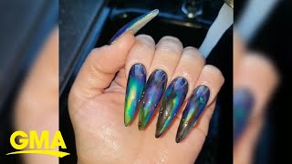 We can’t stop watching these nails change colors [upl. by Weir]