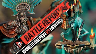 Idoneth Deepkin vs Nighthaunt  Age of Sigmar Battle Report [upl. by Ainod]