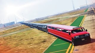 THE LONGEST CAR EVER  GTA 5 Funny Challenges [upl. by Atte]