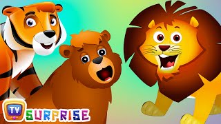 Surprise Eggs Nursery Rhymes Toys  Wheels On The Bus  Wild Animals and Animal Sounds  ChuChu TV [upl. by Pell337]