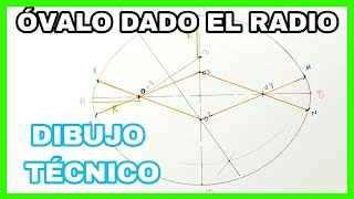 ÓVALO  método de la elección del RADIO⭕ dado el radio🤯 [upl. by Monah684]