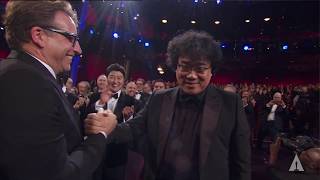 Bong Joon Ho wins Best Director  92nd Oscars 2020 [upl. by Malita]