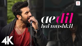 Ae Dil Hai Mushkil  Title Track  4k Music Video  Ranbir  Anushka  Aishwarya  Arijit  Pritam [upl. by Orelu]