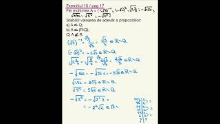 Exercițiul 15 și 16  pag 17  Matematică 8 partea I Ed Paralela 45 [upl. by Jeff]