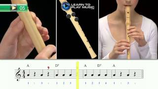 Ex005 How to Play Recorder for Kids  Recorder Lessons for Kids Book 1 [upl. by Eiloj]