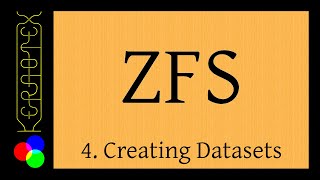 Beginners guide to ZFS Part 4 Creating Datasets [upl. by Estevan85]