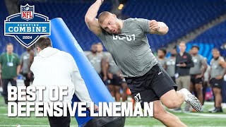 Best Workouts of Defensive Lineman  2024 NFL Scouting Combine [upl. by Tilden]