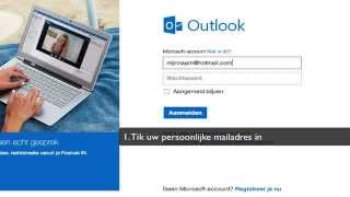 Hotmail aanmelden  inloggen [upl. by Ahtoelc340]