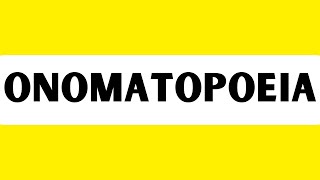 How to Pronounce Onomatopoeia Correctly [upl. by Zelma]