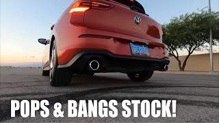 20222023 MK8 GTI Stock Exhaust Sound  Cold Start Launch Revs [upl. by Rep]