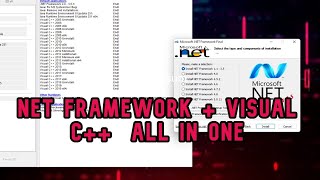 How to Install Net Framework All IN ONE  Visual C NET Framework All In One [upl. by Ahseet]