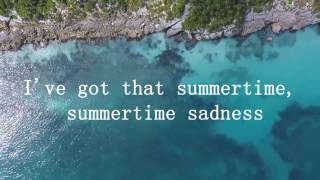 Lana Del Rey vs Cedric Gervais  Summertime Sadness Lyric Video [upl. by Esnahc]