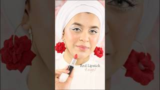 Red Lipstick Tutorial  Douyin  Smudged  Brown Liner  Classic  Red Lipstick 4 ways [upl. by Aeniah641]