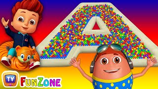 The ABC Song  Ball Pit Fun Show for Kids to Learn ALPHABETS  ChuChu TV Funzone 3D for Children [upl. by Ayikin324]